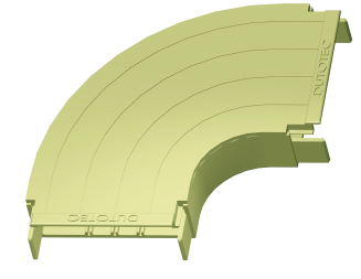 CURVA HORIZ.90 R30-25 BR TEX PLANA