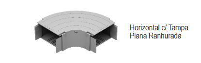 CURVA HORIZ.90 R30-45 BR PLANA